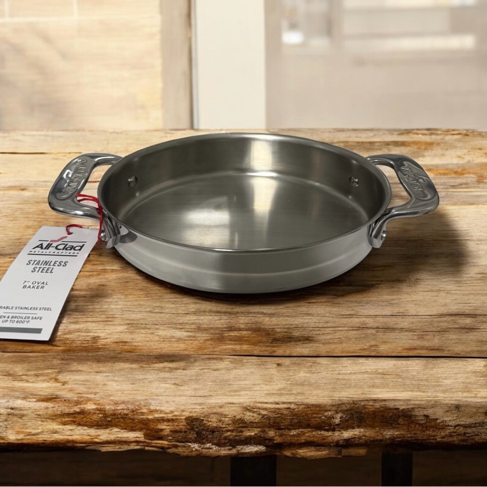 All-Clad 7-inch Stainless Steel Oval Baker